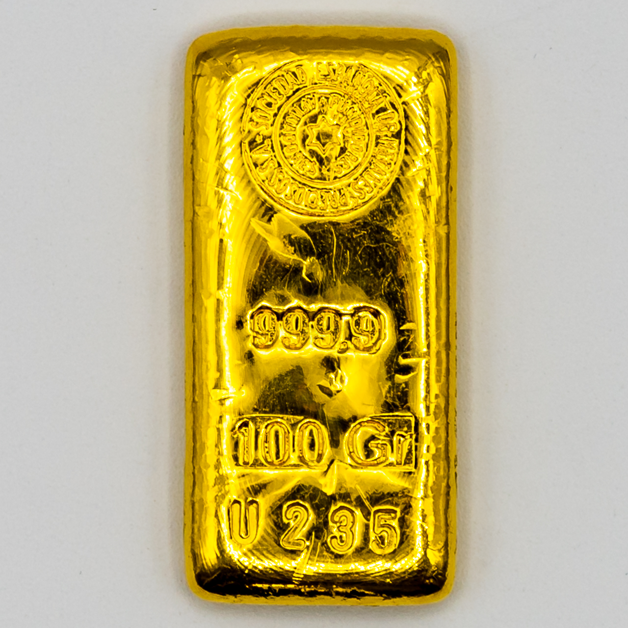 Lingote Fundido Oro 999,9 de 100 en Blíster Marca SEMPSA - Oro Hispánica | Compra de Plata y Diamantes