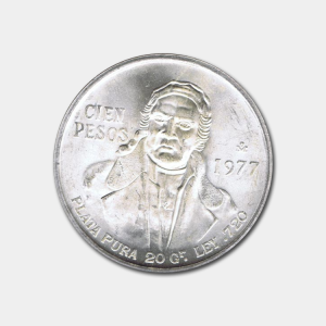 Moneda 100 pesos Jose maria Morelos