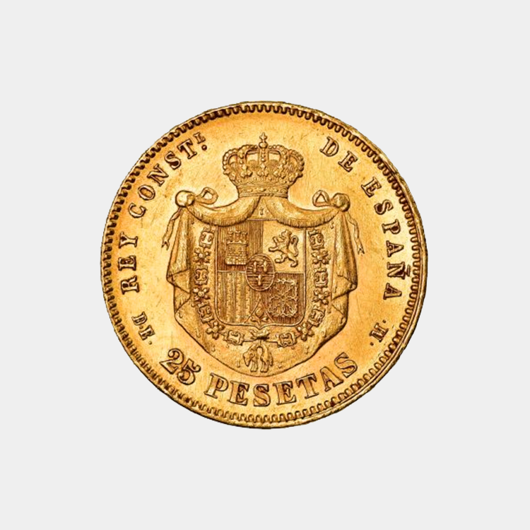 25 pesetas Alfonso XII