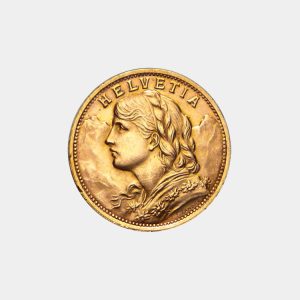 Moneda 20 francos suizos Helvetia