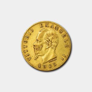 Moneda 20 Liras Vittorio Emanuele
